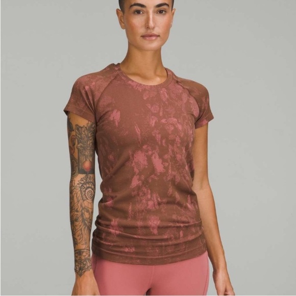 Lululemon Athletica Pink Fitted Muscle Tee - Picture 1 of 6